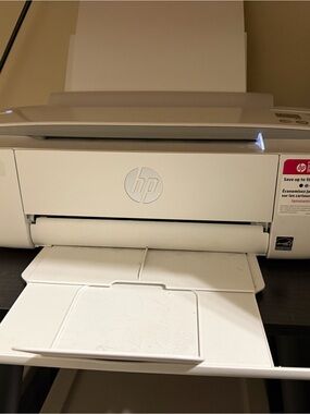 HP deskjet 3755 White All-in-One Print - Compact Wireless Office Printer